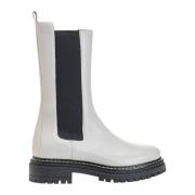 Pinko Natalie 2 Boot Veal Pelle White, Dam