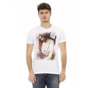 Trussardi Grafisk Charm T-shirt med korta rmar White, Herr