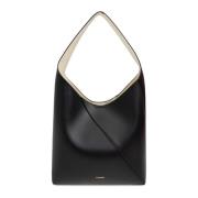 Jil Sander Axelväska Vertigo Hobo Medium Black, Dam