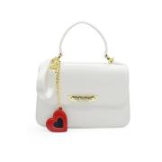 Love Moschino Ikoniskt Logotyp Axelväska White, Dam