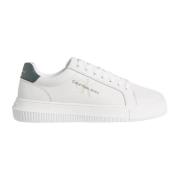 Calvin Klein Jeans Vita Casual Lädersneakers White, Herr