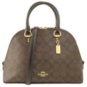 Coach Pre-owned Pre-owned Canvas handvskor Brown, Dam