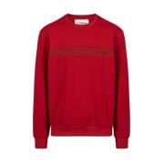 Iceberg Röd Logo Crew-neck Sweatshirt Red, Herr