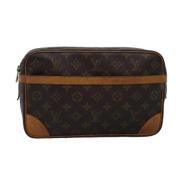 Louis Vuitton Vintage Pre-owned Canvas kuvertvskor Brown, Dam