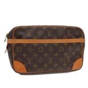 Louis Vuitton Vintage Pre-owned Canvas kuvertvskor Brown, Dam