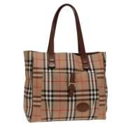 Burberry Vintage Pre-owned Canvas totevskor Beige, Dam