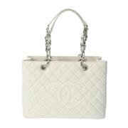 Chanel Vintage Pre-owned Laeder totevskor White, Dam