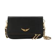 Zadig & Voltaire Noir/Guld Cross Body Väska Black, Dam