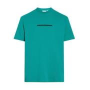 Calvin Klein Präglat Logga Herr T-shirt Green, Herr