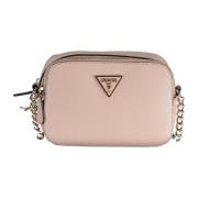 Guess Rosa Crossbody Väska med Kedja Rem Pink, Dam