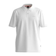 Hugo Boss Herr Slub Polo Tröja White, Herr