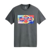 Levi's Herr Grafisk Crewneck T-shirt Gray, Herr