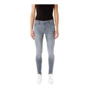 Pepe Jeans Högmidjade Skinny Fit Jeans Gray, Dam