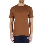 Replay Herr Logo T-shirt Brown, Herr