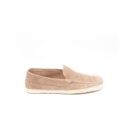 Testoni Handgjorda Mocka Espadrillos Ortholite Innersula Beige, Herr