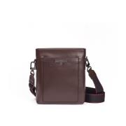 Testoni Stilig Cross Body-väska med Metallpersonalisering Brown, Dam