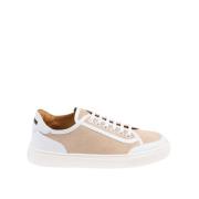 Testoni Tryckt Canvas Mocka Sneaker Multicolor, Dam