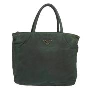 Prada Vintage Pre-owned Tyg prada-vskor Green, Dam