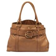 Burberry Vintage Pre-owned Laeder totevskor Brown, Dam