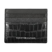 Tommy Hilfiger Herr Plånbok Svart Portacard Kontrast Logo Black, Herr