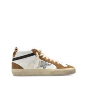 Golden Goose Mid Star Läder High Top Sneakers Multicolor, Dam