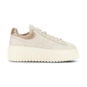 Hogan Chunky Sneakers med Broderat Logotyp Beige, Dam