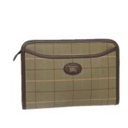 Burberry Vintage Pre-owned Canvas kuvertvskor Beige, Dam