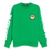 Barrow Grön Crewneck Sweatshirt med Smile Logo Green, Herr