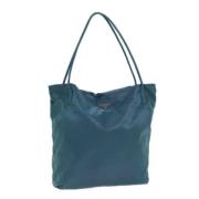 Prada Vintage Pre-owned Nylon totevskor Blue, Dam