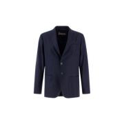 Herno Elegant Tekniskt Tyg Blazer Blue, Herr