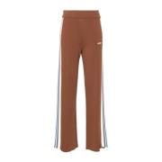 Autry Brun Stickade Byxor med Sidestripe Brown, Dam