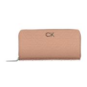 Calvin Klein Rosa Polyester Plånbok med RFID-blockering Pink, Dam