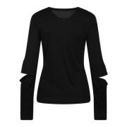 Helmut Lang Astro Cut-Out T-shirt Black, Dam