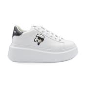 Karl Lagerfeld Casual Sneakers med 6cm Klack White, Dam