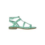 ASH Studded Strap Sandaler Green, Dam