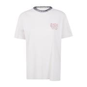 Golden Goose Broderad Journey Regular T-shirt White, Dam