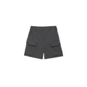 Carhartt Wip Flared Leg Polyester Twill Shorts Gray, Herr