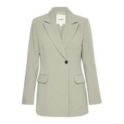 Soaked in Luxury Figursydd Blazer Jacka Shadow Gray, Dam