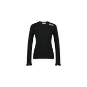 FABIENNE CHAPOT Stilren Pullover Sweater Black, Dam