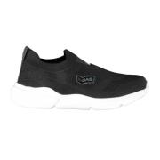 GAS Sportiga Slip-On Sneakers med Elastisk Black, Herr