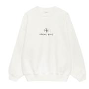 Anine Bing Monogram Sweatshirt Beige, Dam