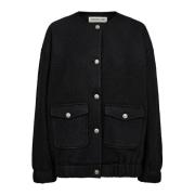 Designers Remix Premium Ull Bomberjacka Black, Dam