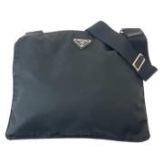 Prada Vintage Pre-owned Canvas prada-vskor Black, Herr