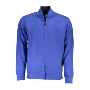 U.s. Polo Assn. Blå Broderad Zip-Up Tröja Blue, Herr