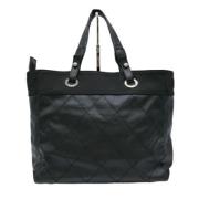 Chanel Vintage Pre-owned Belagd canvas chanel-vskor Black, Dam