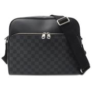 Louis Vuitton Vintage Pre-owned Canvas crossbodyvskor Black, Dam