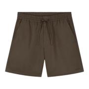 Olaf Hussein Elastiska bomullsshorts i brun Brown, Herr