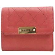 Chanel Vintage Pre-owned Laeder plnbcker Pink, Dam