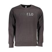 U.s. Polo Assn. Logo Print Fleece Crewneck Sweatshirt Gray, Herr