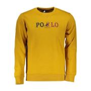 U.s. Polo Assn. Gul Tryckt Bomullsweatshirt Yellow, Herr